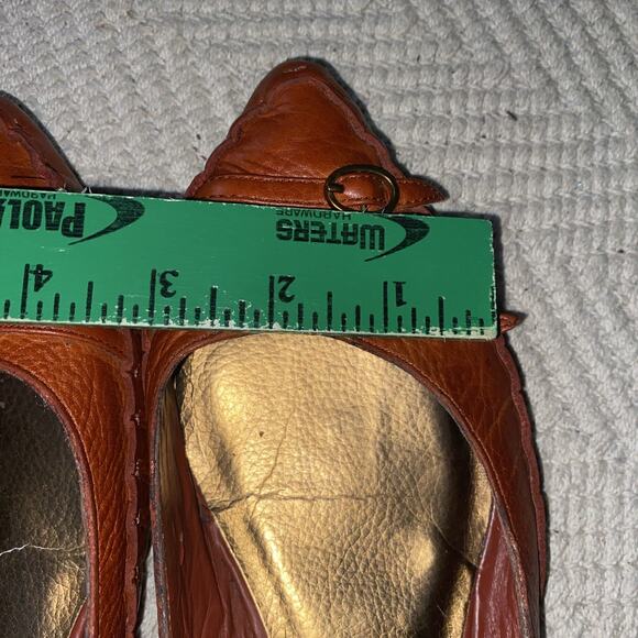 Arturo Chiang Brown Flats with Buckle Detail - Picture 10 of 10
